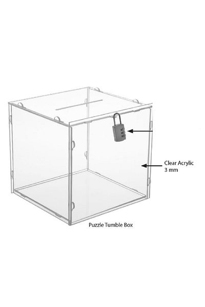 Snapper Complaint Box, Wish, Suggestion Tip Box, Piggy Bank Type Box with Lock 30X30X30