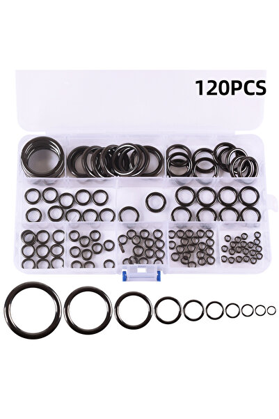 Choice مجموعة إصلاح صنارة الصيد، 120 قطعة، أدلة صنارة الصيد، مجموعة حلقات ألك...