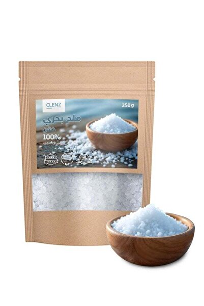 clenz بلورات ملح البحر الطبيعية والنقية 100% - 250 جرام