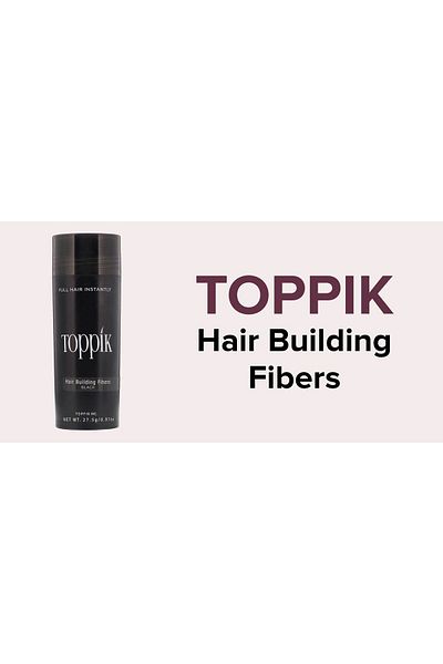 Toppik ألياف بناء الشعر من توبيك مع ألياف الكيراتين تعمل على إخفاء تساقط الشعر باللون الأسود، 27 جرام