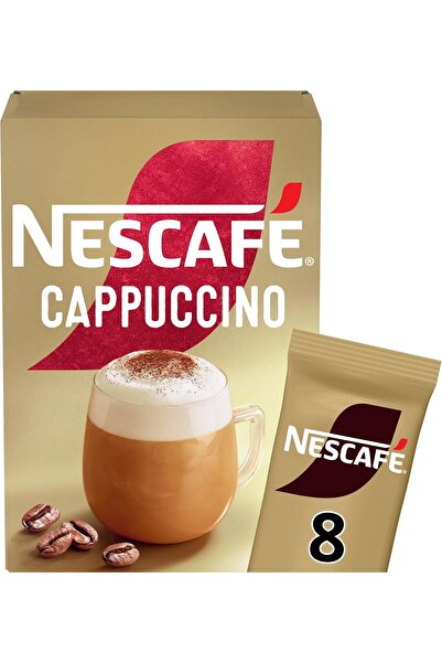 Nescafe قهوة كابتشينو سريعة التحضير، 8 أكياس، 15.5 جم، قهوة 100% من مصادر مسؤ...