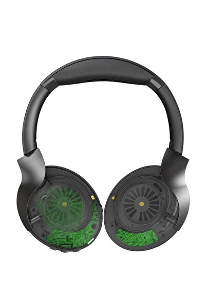 Gogen Casti audio fara fir HBTM 93B, Over the Ear, Bluetooth 5.3, functie anulare zgomot, microfon,