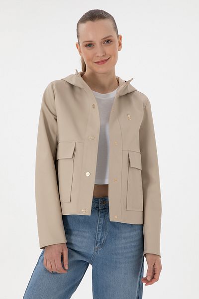 U.S. Polo Assn. Women's Stone Leather Jacket 50307491-570