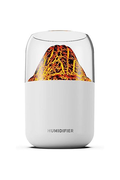 varioshop Air Humidifier, Volcano Type with Aromatherapy Diffuser, RGB Lighting, Auto Shut-Off, 300m