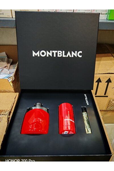 Mont Blanc طقم مونت بلانك ليجند رد 3 قطع
