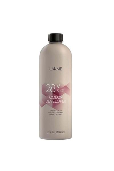 Lakme كريم الأكسجين المطور للون الشعر بتركيز 28%، 8.4% من لاكمي، 1000 مل