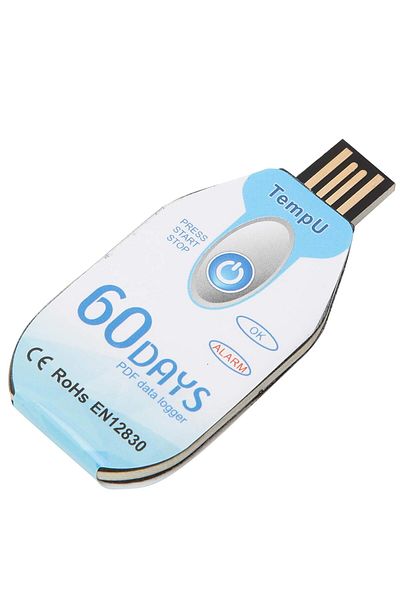 Shanrya USB Temperature Recorder, Durable 10000 Points Data Logger, PDF Report for One-Time Use