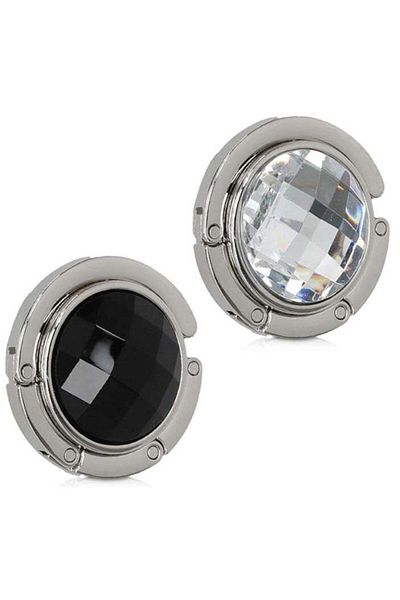 Generic Vitacelli Round Mosaic Diamond Foldable Purse Handbag Hanger Hook Holder 2Pcs Attractive and Fashion