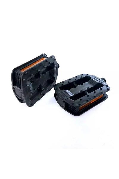 OEM Set of 2 bicycle pedals, reflective, black