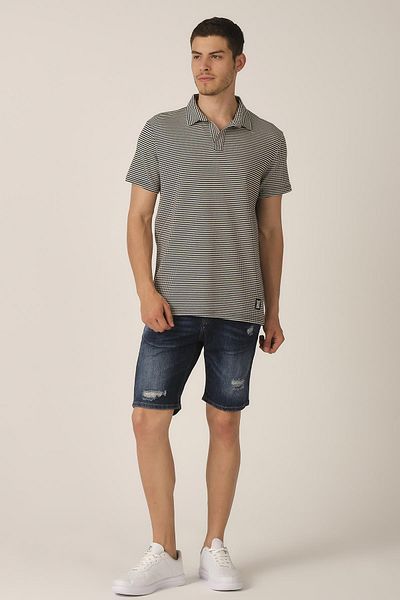 ALEXANDERGARDI Μπλουζάκι Polo Neck χωρίς κουμπιά (E21-84000)
