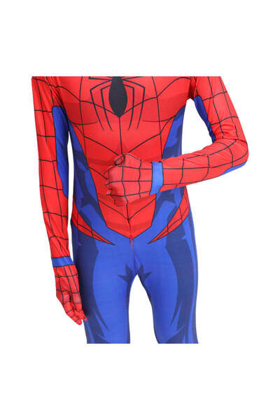 EvrikaUnity Costum Spiderman pentru copii, Paienjenelul si Prietenii lui Uimitori, Lycra, 4-5 ani, 115-125, Rosu