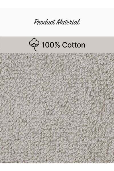 Generic 4 Piece Towel Set 550 GSM Quick Dry Highly Absorbent Thick Soft Hotel Quality Light Grey