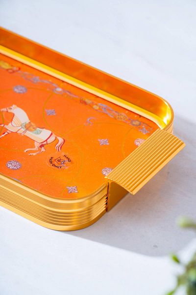 ACAR Passifolia Rectangular Glass Tray