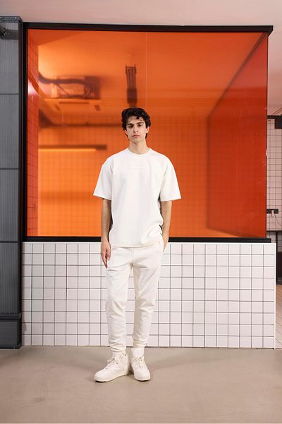GMG FIRENZE Crew Neck Garnished Scuba Men's T-Shirt