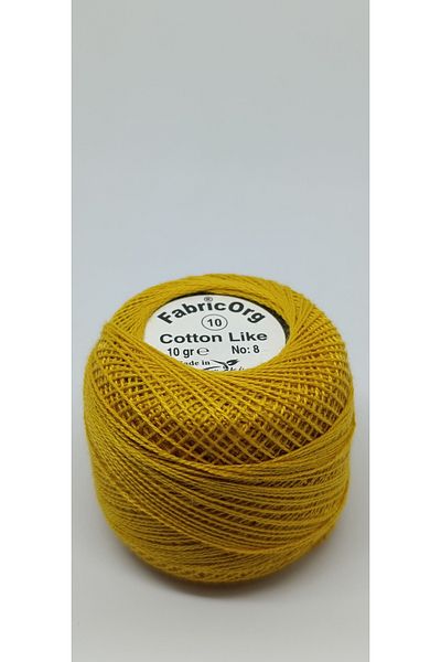 fabricorg Etamin-Cross Stitch Algodón Thread - Single Grain - Νούμερο 10 Χρώμα (10 GR-NO8 IP)