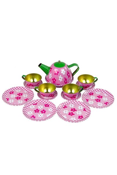 Art Tone Metal Tea Set Boxed 15 Pieces 3+