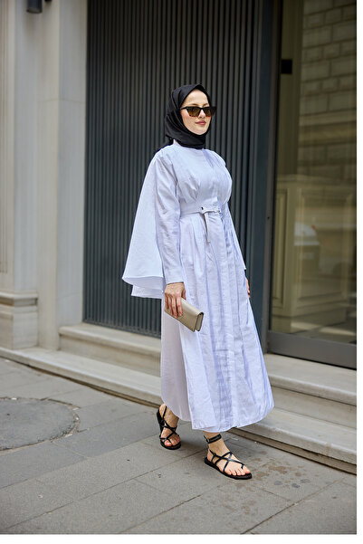 LOCCO Жіноча сукня з накидкою, біла