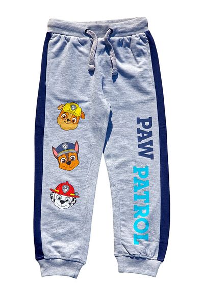 PAW PATROL Boys' sweatpants, gray, cotton, side pockets, 116 cm, Paw Patrol