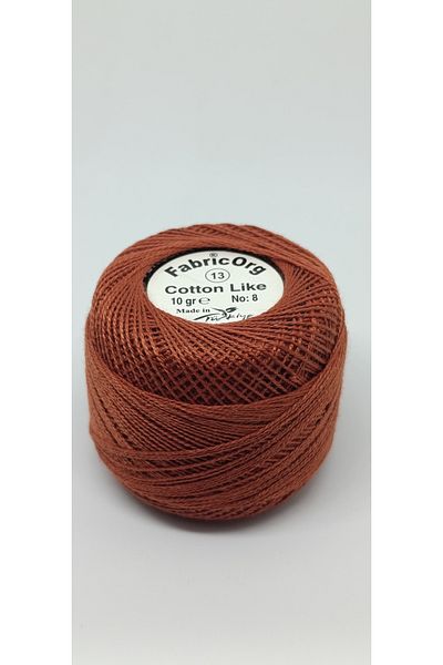 fabricorg TEK YUMAK Κλωστή Etamine-Cross Stitch - Παρόμοια με βαμβάκι (10 GR-NO8 IP) - Νούμερο 13 Χρώμα