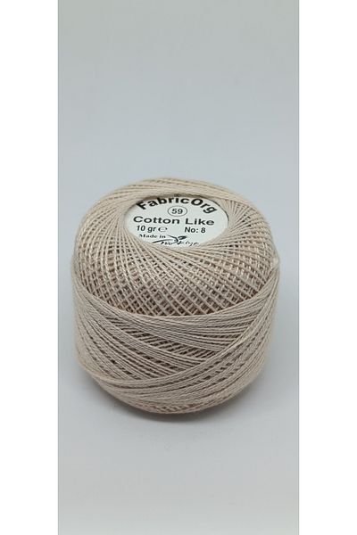 fabricorg Βαμβακερό όπως νήματα σταυροβελονιάς Etamin (10 GR-NO8 IP) - ΜΟΝΟ ΜΟΥΛΑ - Νούμερο 59 Χρώμα