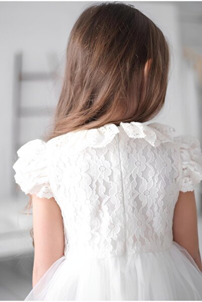 TOGY BABY VE KIDS WEAR Güpürlü Tül Elbise