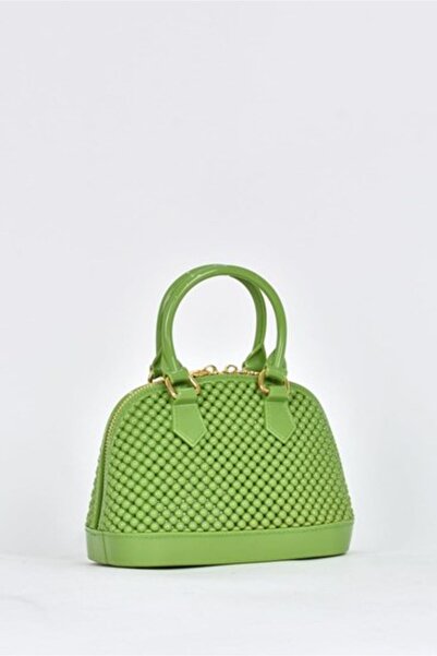 KRISTE BELL Yeşil El Ve Omuz Askılı Silikon Kadın Çanta