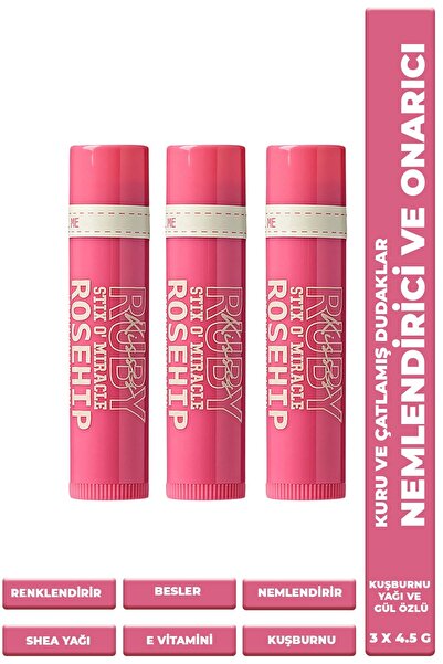 Kiss Stix O'miracle Yoğun Nemlendirici Ve Onarıcı Dudak Bakımı Kuşburnu Yağı ...