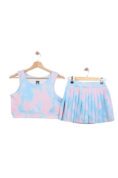 Minipodyum Girl's Shorts Skirt Sports Double Set
