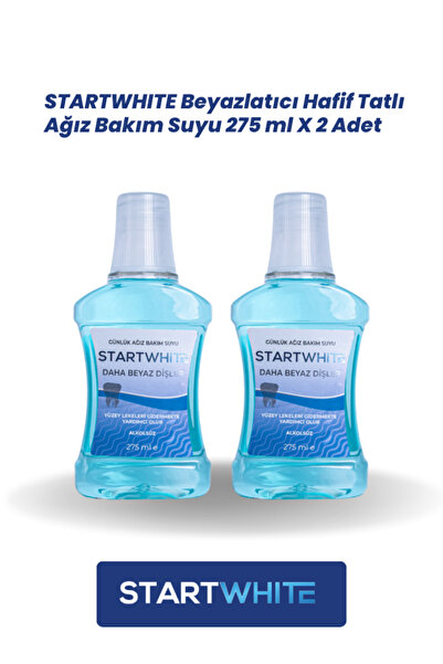 Beyazlatıcı Hafif Tatlı Ağız Bakım Suyu 275 ML X 2 Adet