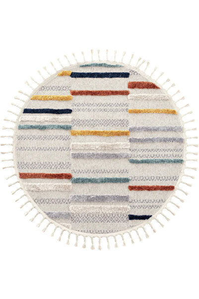 Halımax Eko Halı Terazzo Trz 01 Multy Hav Toz Vermez Yumuşak Tuşeli Yuvarlak ...