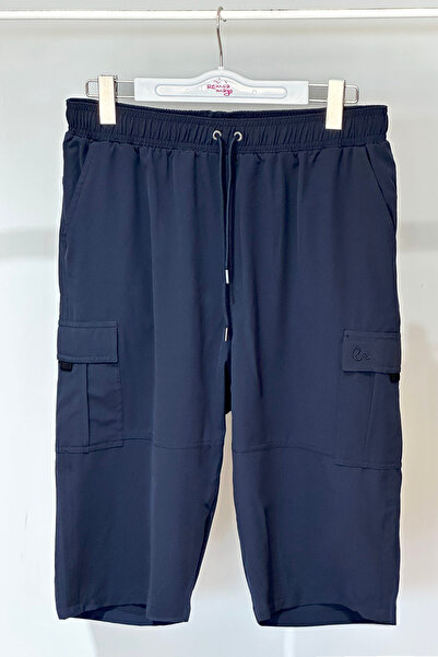 Remsa Mayo Cargo Pocket Men's Shorts Capri Swimsuit Rks-09 Navy Blue