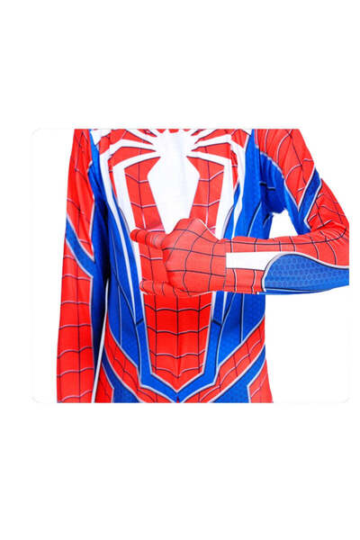 EvrikaUnity Costum Spider-man pentru Copii, O Noua Dimensiune a Elegantei Supereroice,3-4 ani, 110 cm, Alb
