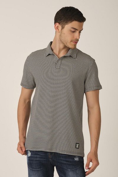 ALEXANDERGARDI Μπλουζάκι Polo Neck χωρίς κουμπιά (E21-84000)