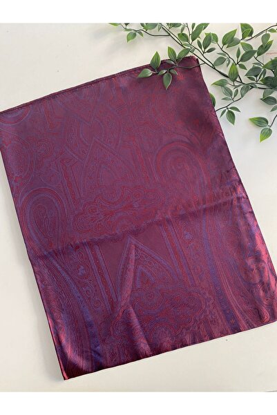 İpekseli Çinili Desen Çift Taraflı Vual Şal