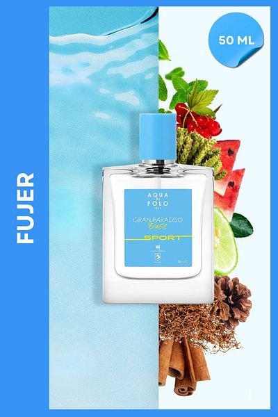 Aqua Di Polo 1987 Gran Paradiso Oasis Sport 50 ml Men's Edp Fujer Perfume Apcn 000511