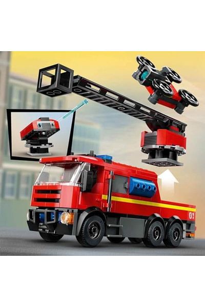 STOREMAX Lvnmblya City Fire Truck Fire Station 60414 - 6 Years and Above Girls and Boys