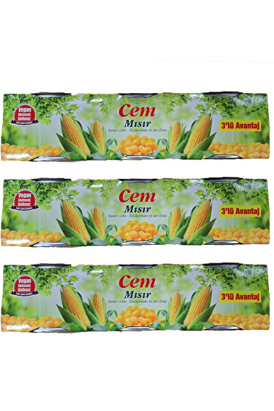 Cem 3lü Süt Mısır Konserve