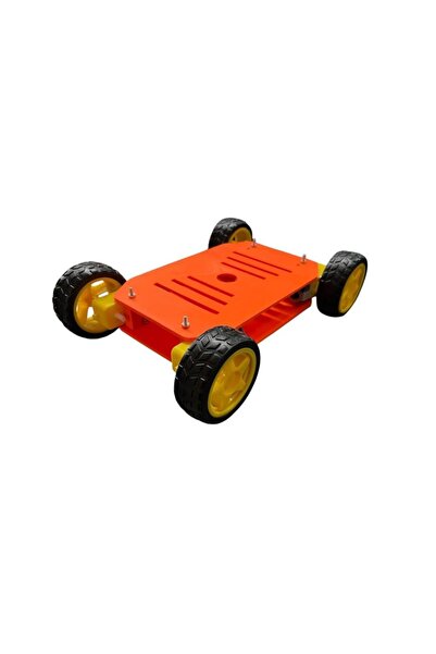 SANEC Arduino Uyumlu 4WD Robot Araba Platform Kiti Seti Monte