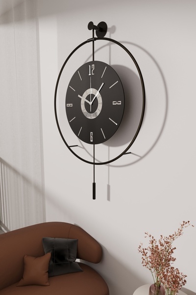 MetaQuartz Aksesuar Timelles Siyah-Siyah Göbek - Büyük Boy (50x75 Cm ) (Quart...