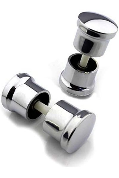 STOREMAX Svticaret 2 Set Shower Cabin Handle 2 Doors Shower Cabin Handle Chrome 2 Inner 2 Outer Double Cover Ball