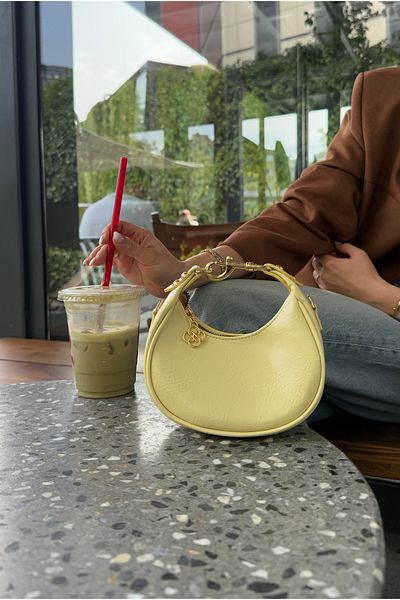 Mupa Shoes Women's Hand and Shoulder Bag Light Yellow