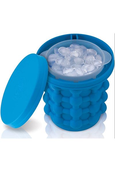 MACVI Forma de Silicon Macvi®, pentru Gheata si Frapiera 2-in-1 , pana la 120 cuburi, Albastru