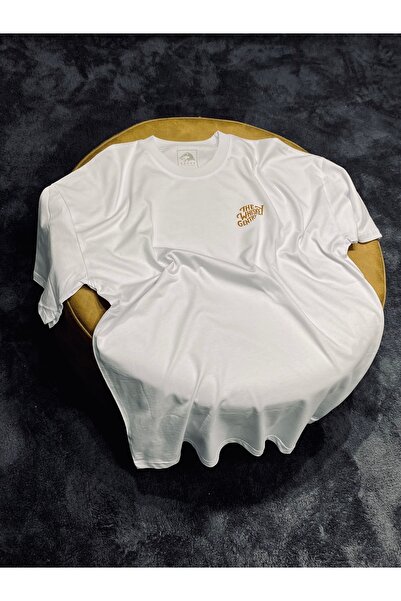 Spark Collection The Whiskey Gentry 100% Cotton Relax Mold Crew Neck Λευκό Tshirt