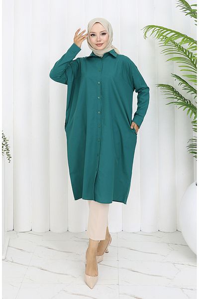 sefamerve Τονίκ Raglan Sleeve 4066-05 Emerald Green