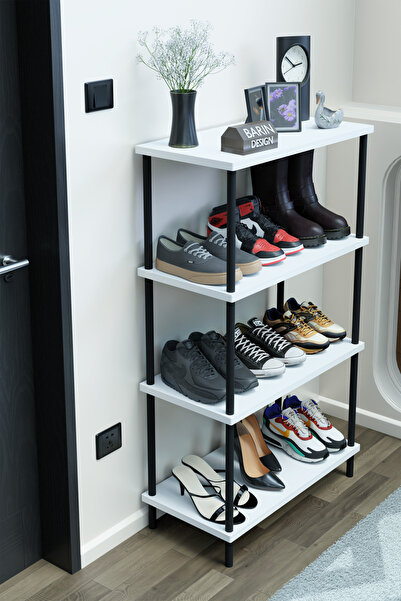 BARIN DESIGN 4 Katlı Ayakkabılık Raf – Çevir Kur Sistemli Çok Katlı Ayakkabı ...