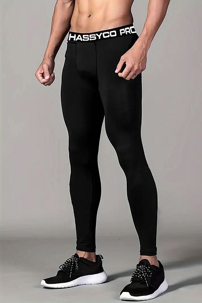 GHASSY CO. Ghassy Co. Ανδρικό ποδήλατο μπάσκετ Fitness Running Ultra Stretchy αθλητικό κολάν