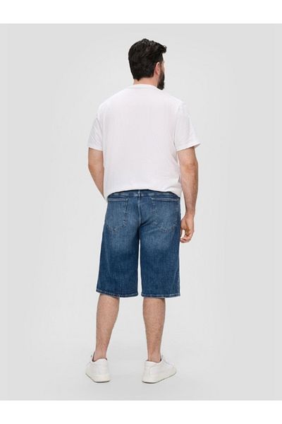 s.Oliver Casby men's big size jeans shorts with Relaxed fit cut, Blue