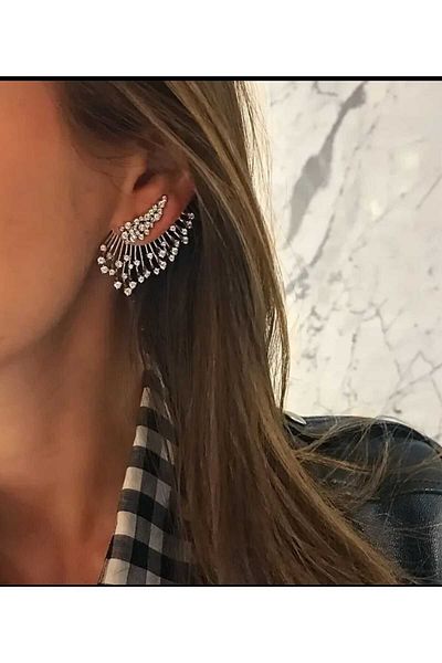 cihem Stellar Bloom - New Model Stone Earrings