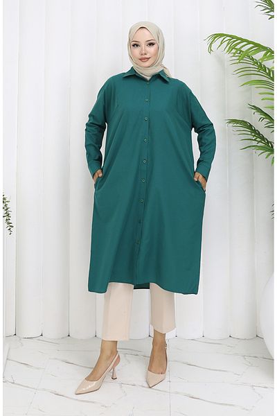 sefamerve Τονίκ Raglan Sleeve 4066-05 Emerald Green