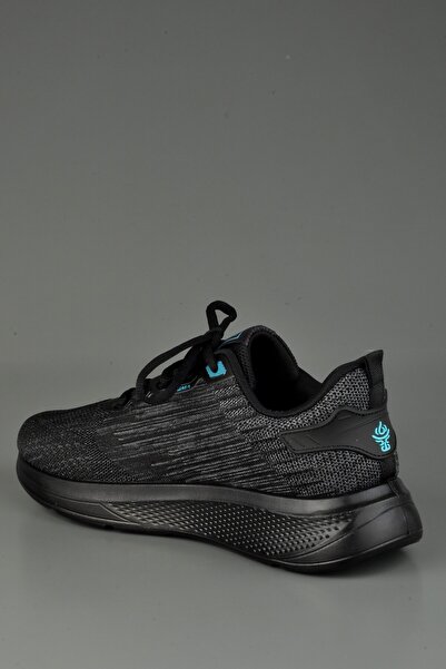 KONFOR Rahat Triko Ortopedik Erkek Spor Ayakkabı Siyah